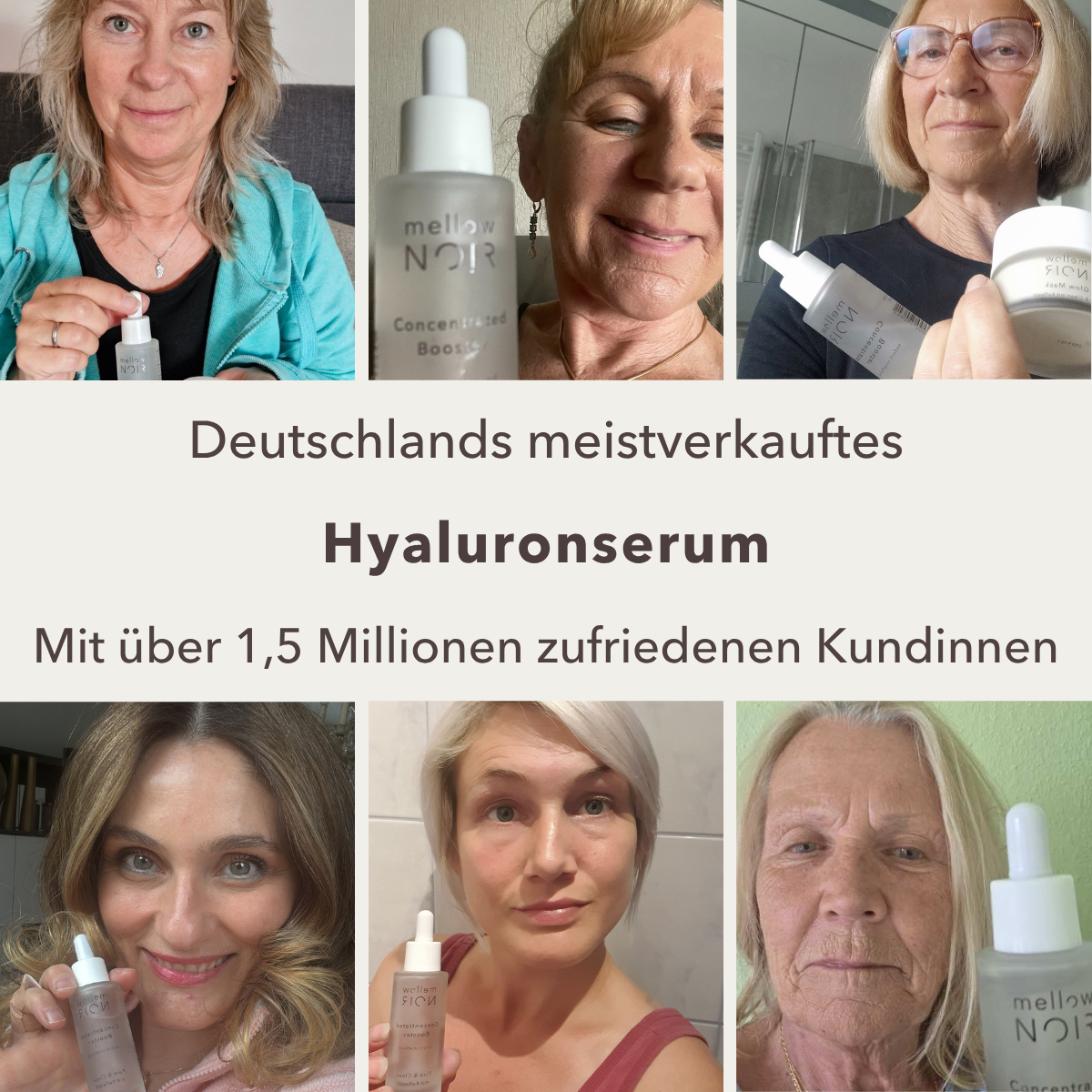 Grafik mit Kundinnen-Collage